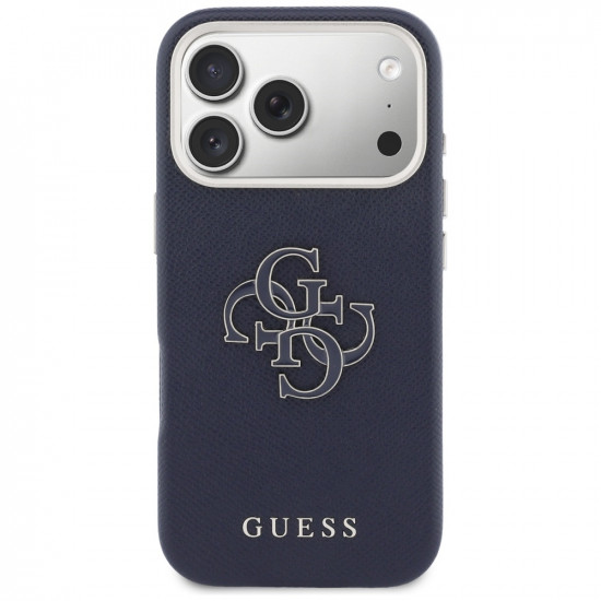 Case Guess FW Resin Logo for iPhone 17 Pro blue Case Guess FW Resin Logo for iPhone 17 Pro blue