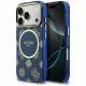 Case Guess IML Peony Dot MagSafe for  iPhone 17 Pro blue