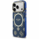 Case Guess IML Peony Dot MagSafe for  iPhone 17 Pro blue