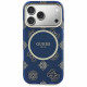 Case Guess IML Peony Dot MagSafe for  iPhone 17 Pro blue
