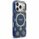 Case Guess IML Peony Dot MagSafe for  iPhone 17 Pro blue