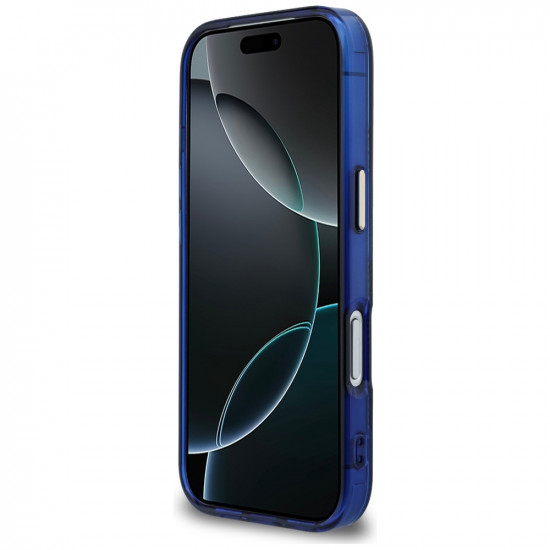 Case Guess IML Peony Dot MagSafe for  iPhone 17 Pro blue