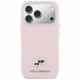 Case Karl Lagerfeld Karl & Choupette     Head Pins Saffiano MagSafe for iPhone 17 Pro pink
