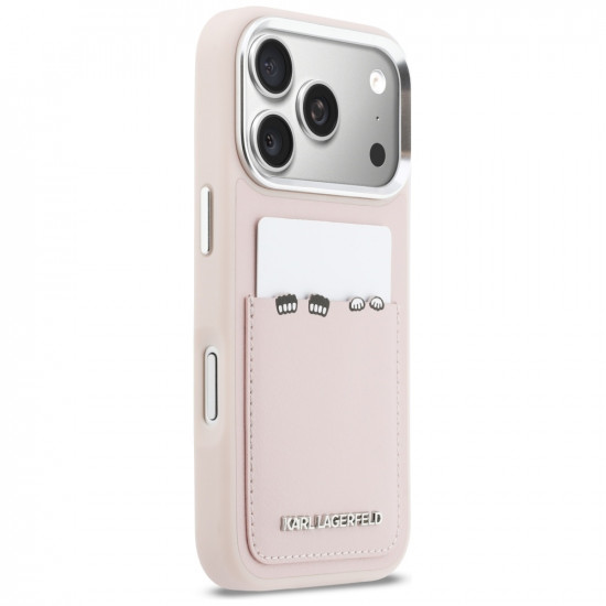 Case Karl Lagerfeld Karl & Choupette Print & Pocket for iPhone 17 Pro Max pink Case Karl Lagerfeld Karl & Choupette Print & Pocket for iPhone 17 Pro Max pink