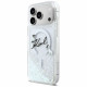 Case Karl Lagerfeld Liquid Glitter Karl  Script Logo MagSafe for iPhone 17 Pro Max transparent