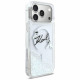 Case Karl Lagerfeld Liquid Glitter Karl  Script Logo MagSafe for iPhone 17 Pro Max transparent