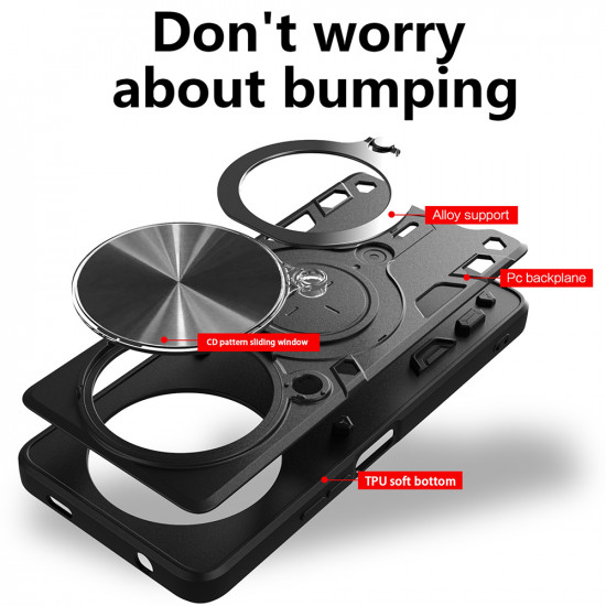 Techsuit CamGuard Pro Honor Magic8 Pro Black Techsuit CamGuard Pro Honor Magic8 Pro Black
