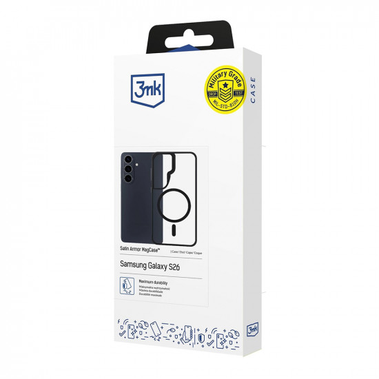 3mk Satin Armor MagCase Samsung Galaxy S26 Transparent