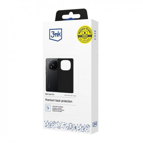 3mk Matt Case Pro Xiaomi Redmi Note 15 Pro+ 5G Black