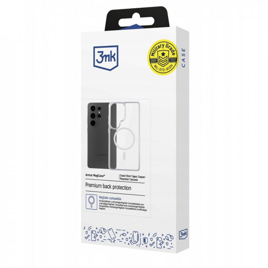 3mk Armor MagCase Samsung Galaxy S26 Ultra Transparent 3mk Armor MagCase Samsung Galaxy S26 Ultra Transparent