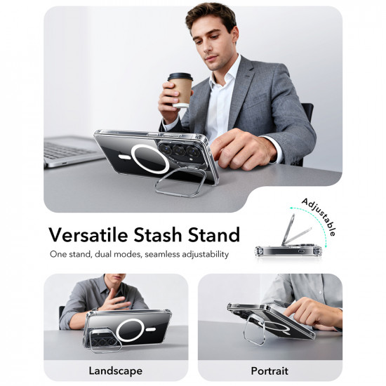 ESR Classic Hybrid HaloLock Kickstand Samsung Galaxy S26 Clear ESR Classic Hybrid HaloLock Kickstand Samsung Galaxy S26 Clear