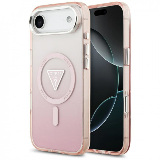 Guess IML Gradient Triangle Logo MagSafe (GUHMP17MHGTMLCGP) iPhone 17 Air Pink Guess IML Gradient Triangle Logo MagSafe (GUHMP17MHGTMLCGP) iPhone 17 Air Pink