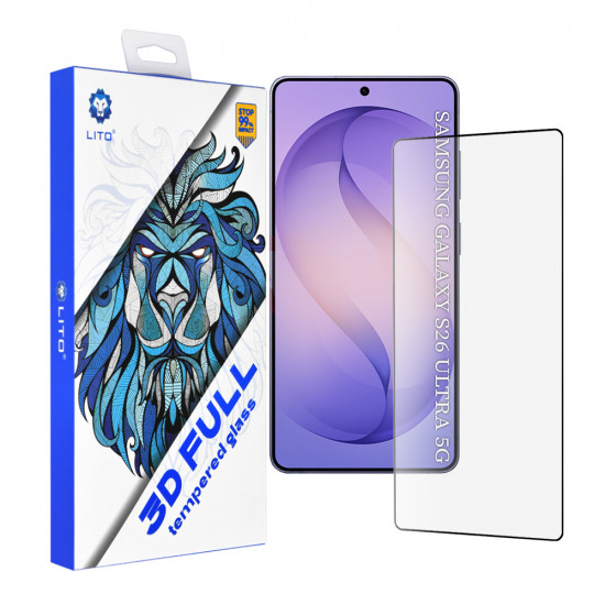 Lito 3D Full Cover Samsung Galaxy S26 Ultra Black