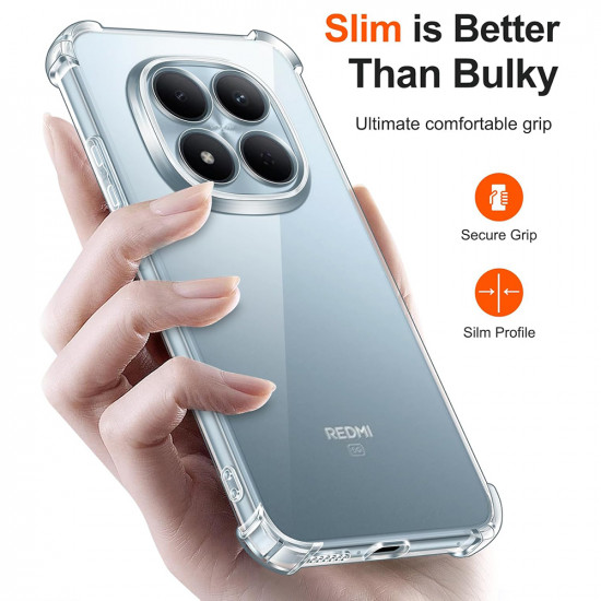 Techsuit Shockproof Clear Silicone Xiaomi Redmi Note 15 Pro 4G Clear