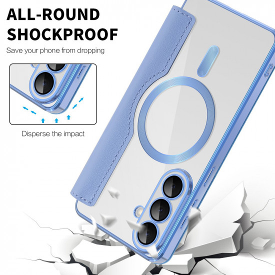 Techsuit SmartMag Book Case Samsung Galaxy S26 Light Blue