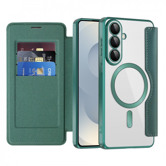 Techsuit SmartMag Book Case Samsung Galaxy S26 Green