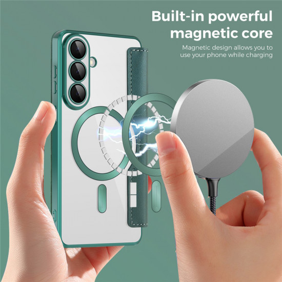 Techsuit SmartMag Book Case Samsung Galaxy S26 Green