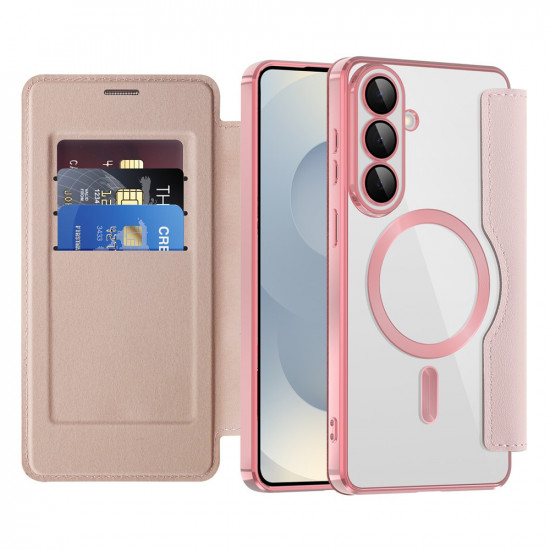 Techsuit SmartMag Book Case Samsung Galaxy S26 Pink
