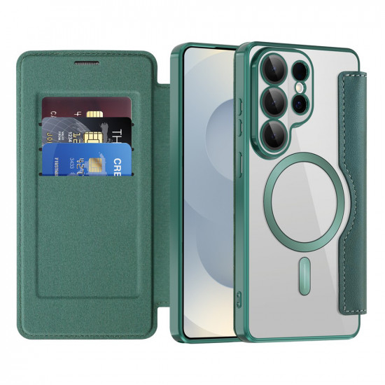 Techsuit SmartMag Book Case Samsung Galaxy S26 Ultra Green Techsuit SmartMag Book Case Samsung Galaxy S26 Ultra Green