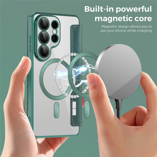 Techsuit SmartMag Book Case Samsung Galaxy S26 Ultra Green Techsuit SmartMag Book Case Samsung Galaxy S26 Ultra Green