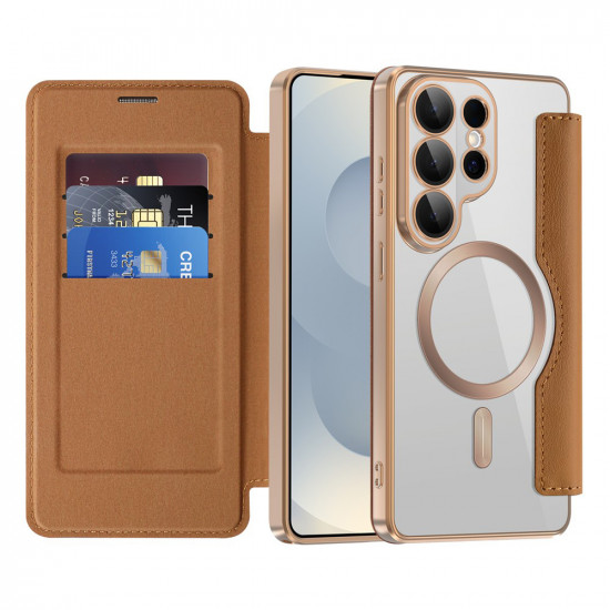 Techsuit SmartMag Book Case Samsung Galaxy S26 Ultra Brown Techsuit SmartMag Book Case Samsung Galaxy S26 Ultra Brown