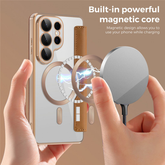 Techsuit SmartMag Book Case Samsung Galaxy S26 Ultra Brown Techsuit SmartMag Book Case Samsung Galaxy S26 Ultra Brown