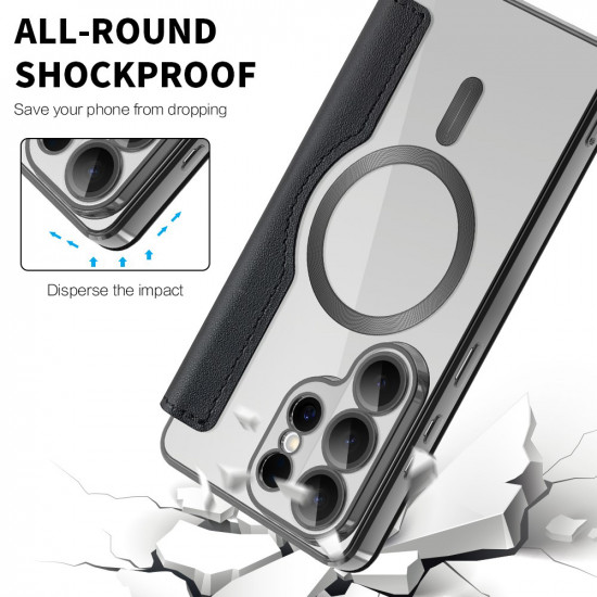 Techsuit SmartMag Book Case Samsung Galaxy S26 Ultra Black Techsuit SmartMag Book Case Samsung Galaxy S26 Ultra Black