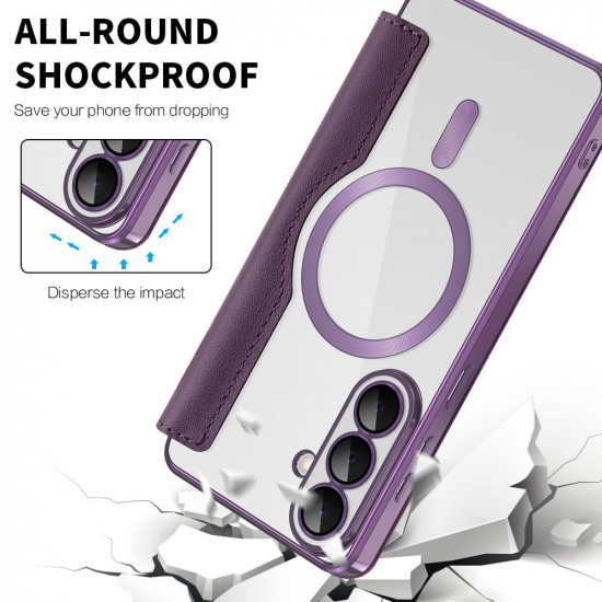 Techsuit SmartMag Book Case Samsung Galaxy S26 Purple Techsuit SmartMag Book Case Samsung Galaxy S26 Purple