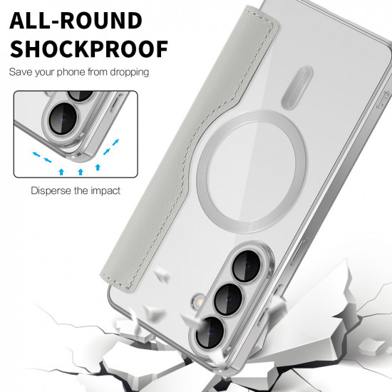 Techsuit SmartMag Book Case Samsung Galaxy S26 Gray