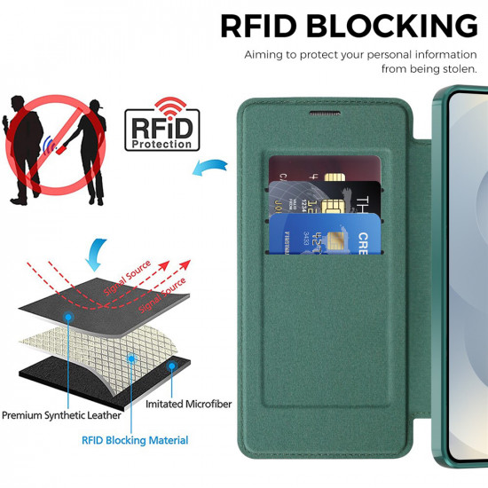 Techsuit SmartMag Book Case Samsung Galaxy S26 Plus Green