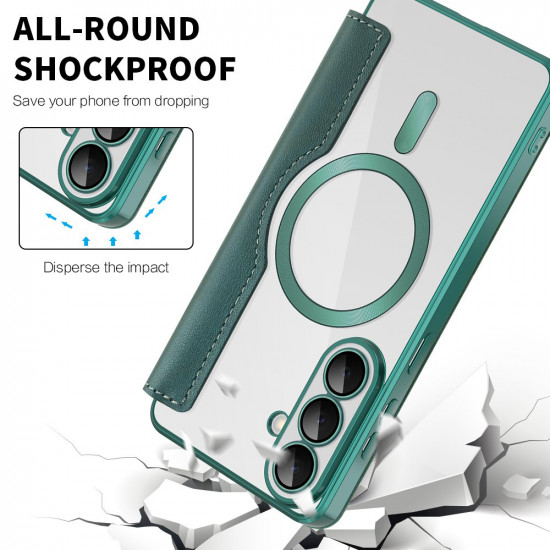 Techsuit SmartMag Book Case Samsung Galaxy S26 Plus Green