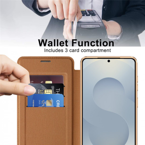 Techsuit SmartMag Book Case Samsung Galaxy S26 Plus Brown