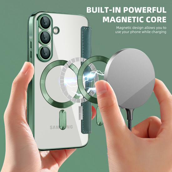 Techsuit SmartMag Book Case Samsung Galaxy A57 5G Green Techsuit SmartMag Book Case Samsung Galaxy A57 5G Green