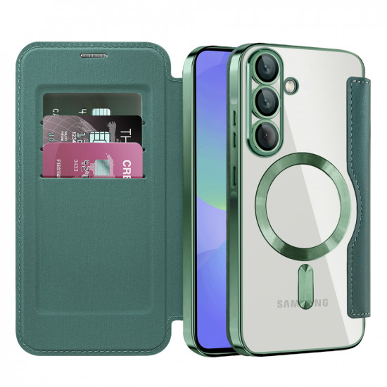 Techsuit SmartMag Book Case Samsung Galaxy A37 5G Green