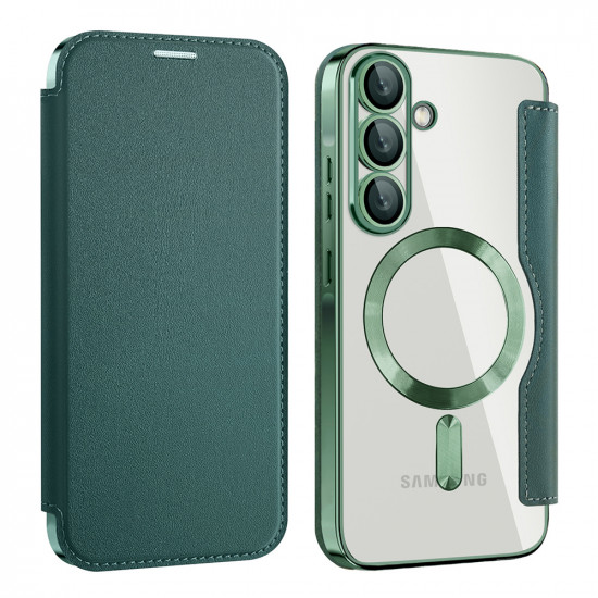Techsuit SmartMag Book Case Samsung Galaxy A37 5G Green