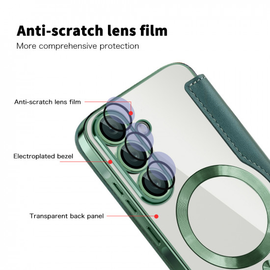 Techsuit SmartMag Book Case Samsung Galaxy A37 5G Green