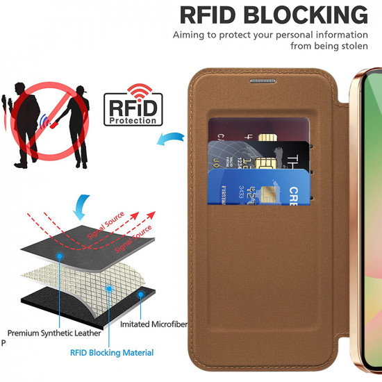 Techsuit SmartMag Book Case Samsung Galaxy A37 5G Brown Techsuit SmartMag Book Case Samsung Galaxy A37 5G Brown