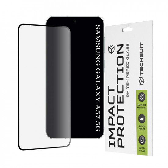 Techsuit 111D Full Cover / Full Glue Glass Samsung Galaxy A57 5G Black