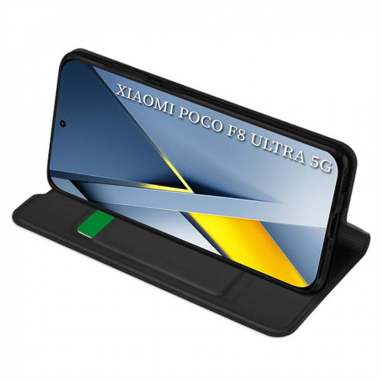 Techsuit Magskin Book Xiaomi Poco F8 Ultra Black