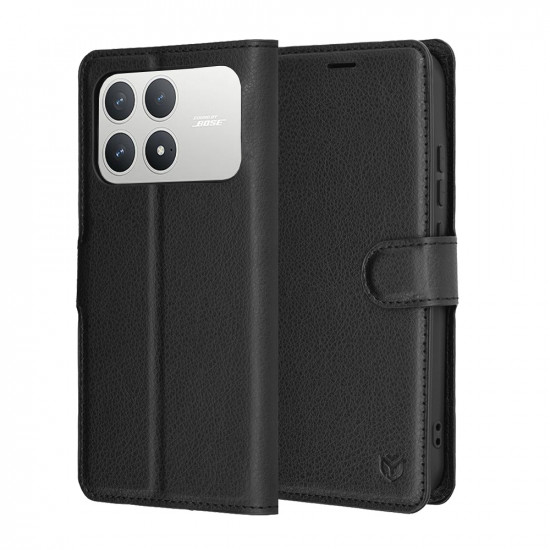 Techsuit Leather Folio Xiaomi Poco F8 Pro Black