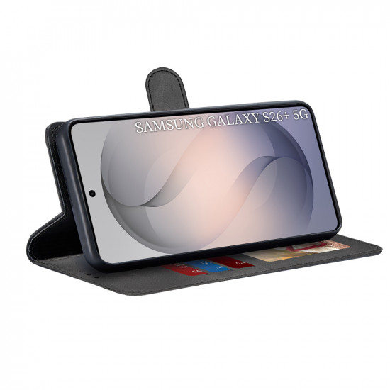 Techsuit Diary Book Samsung Galaxy S26 Plus Black Techsuit Diary Book Samsung Galaxy S26 Plus Black