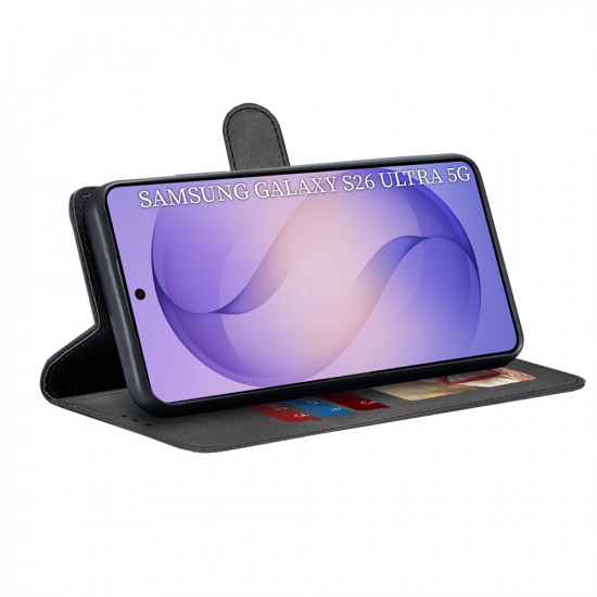 Techsuit Diary Book Samsung Galaxy S26 Ultra Black Techsuit Diary Book Samsung Galaxy S26 Ultra Black