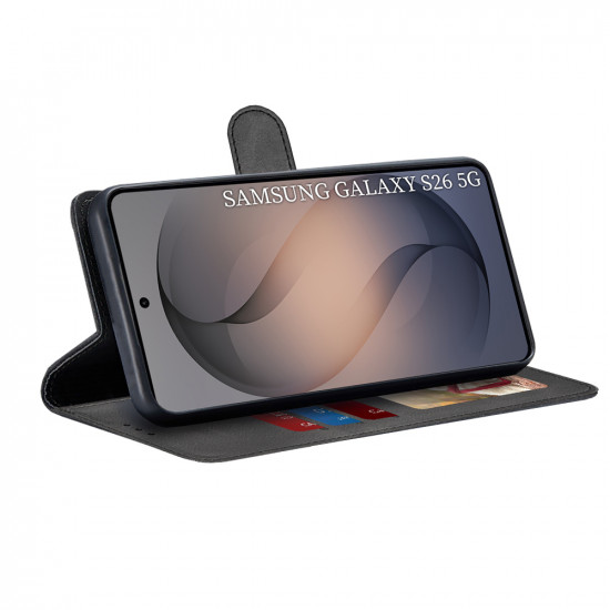 Techsuit Diary Book Samsung Galaxy S26 Black