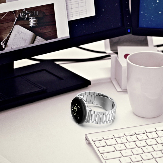 Techsuit Watchband (W010) Google Pixel Watch 4 45mm Silver