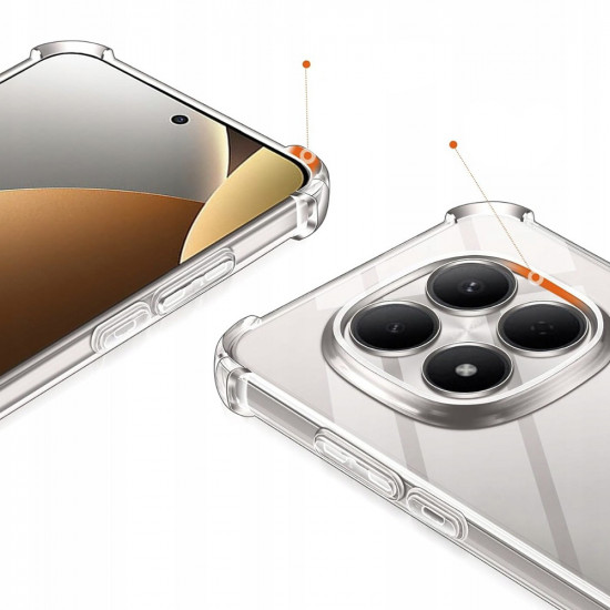 Techsuit Shockproof Clear Silicone Xiaomi Redmi Note 15 5G / Note 15 4G / Poco M8 5G Clear Techsuit Shockproof Clear Silicone Xiaomi Redmi Note 15 5G / Note 15 4G / Poco M8 5G Clear