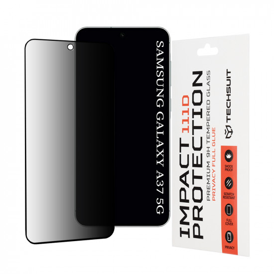 Techsuit 111D Privacy Full Glue Samsung Galaxy A37 5G Black Techsuit 111D Privacy Full Glue Samsung Galaxy A37 5G Black