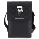 Karl Lagerfeld KLWBSAKHPKK black Saffiano Monogram Ikonik handbag
