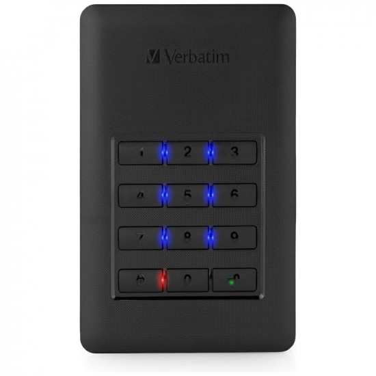Portable external HDD Verbatim Store n Go with keyboard 1TB black 53401
