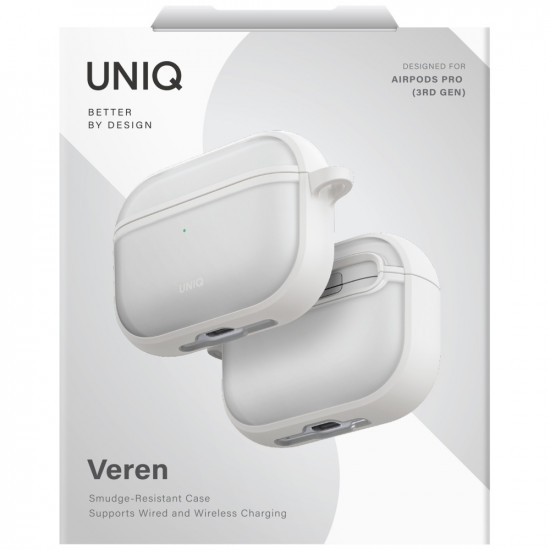 Case UNIQ Veren for AirPods Pro 3 white