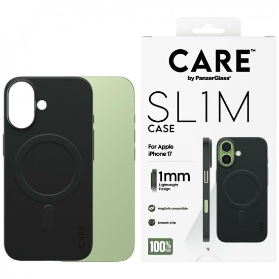 Case CARE by PanzerGlass SL1M MagSafe for iPhone 17 black